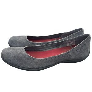 Merrell Avesso Suede Ballet Flats Sz 7 Charcoal Gray Comfort Minimalist Casual